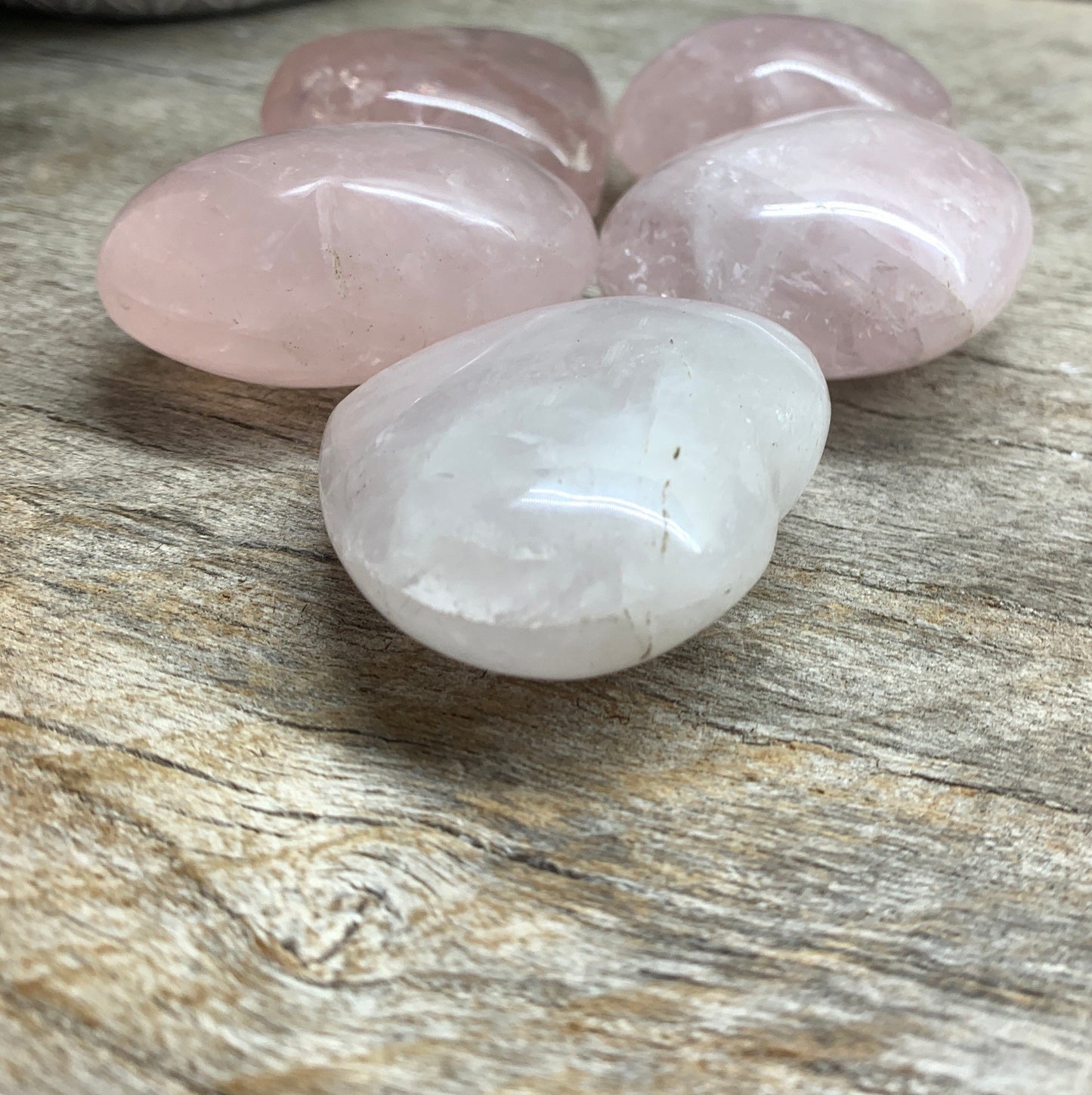 Rose Quartz Puffy Heart Approx. 1 3/4-2” 0511