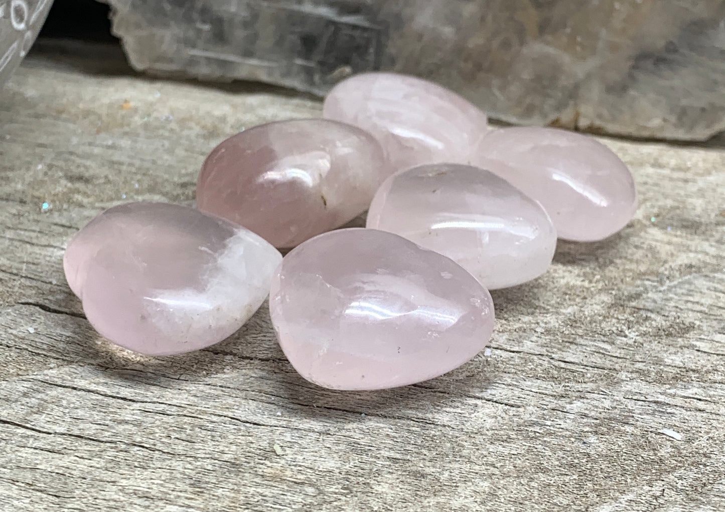 Rose Quartz Puffy Heart (Approx. 1” - 1 1/4") 0528