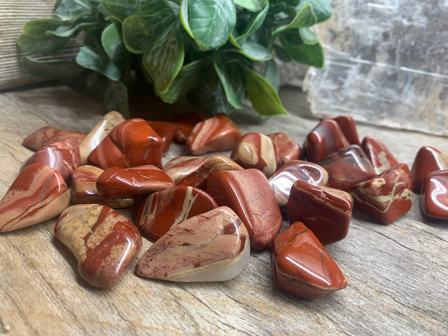 Flower Jasper Tumbled Stone BIN-1275 (Approx. 1”-1 1/2”)