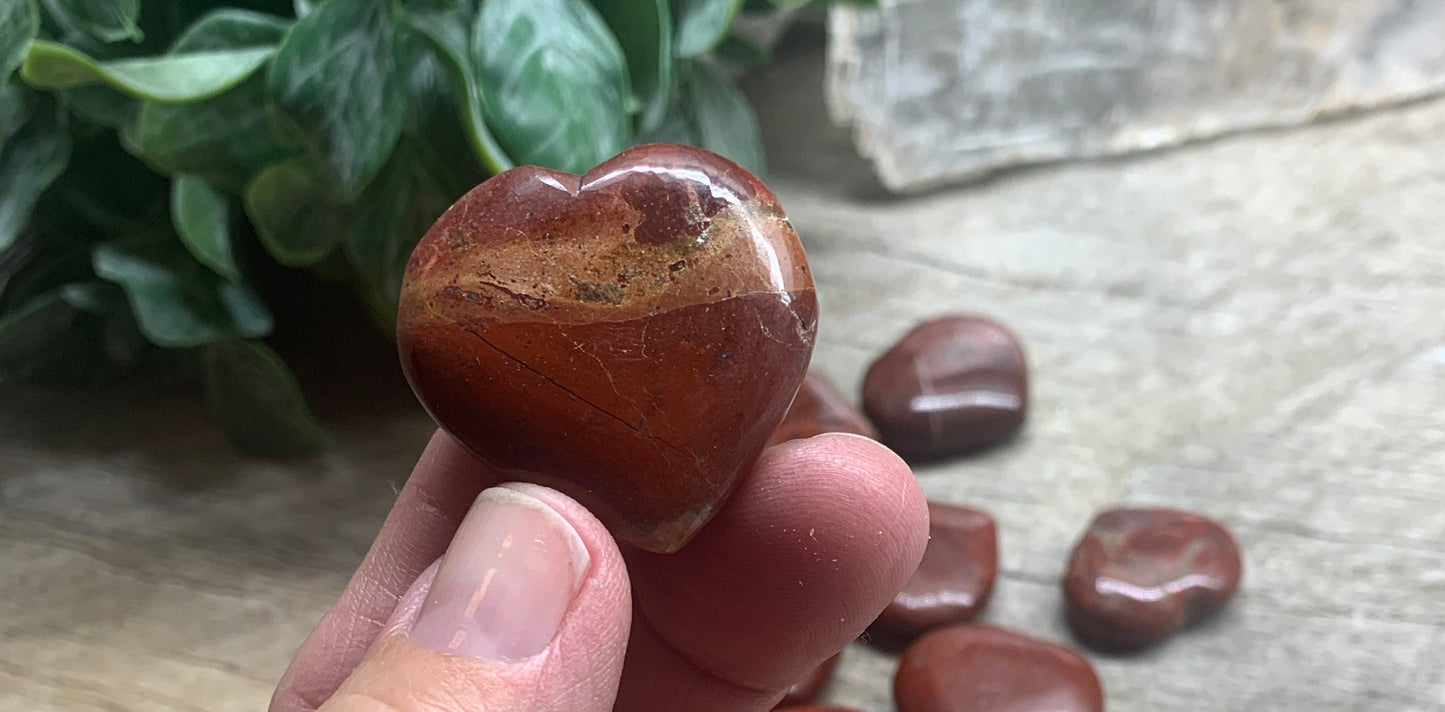 Red Jasper Heart Approx. (7/8”-1 1/8”) 0510