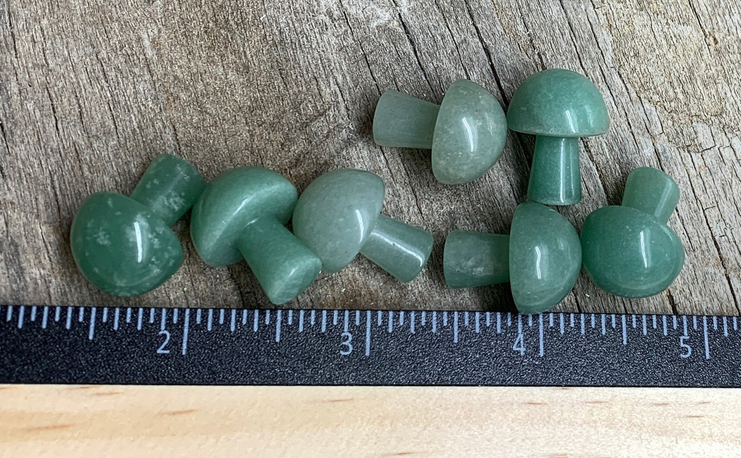 Green Aventurine Mushroom (Approx. 5/8”x 3/4”) 0009