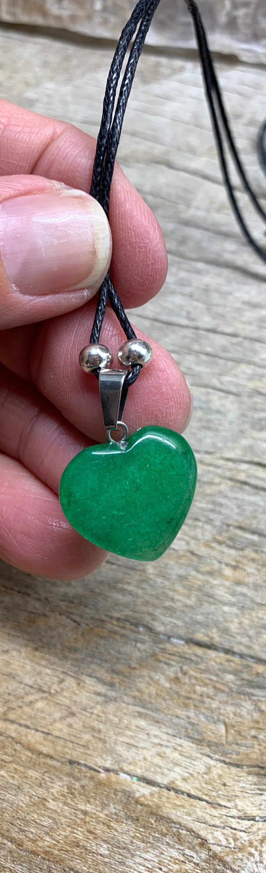 Green Quartz Heart Necklace NCK-1198