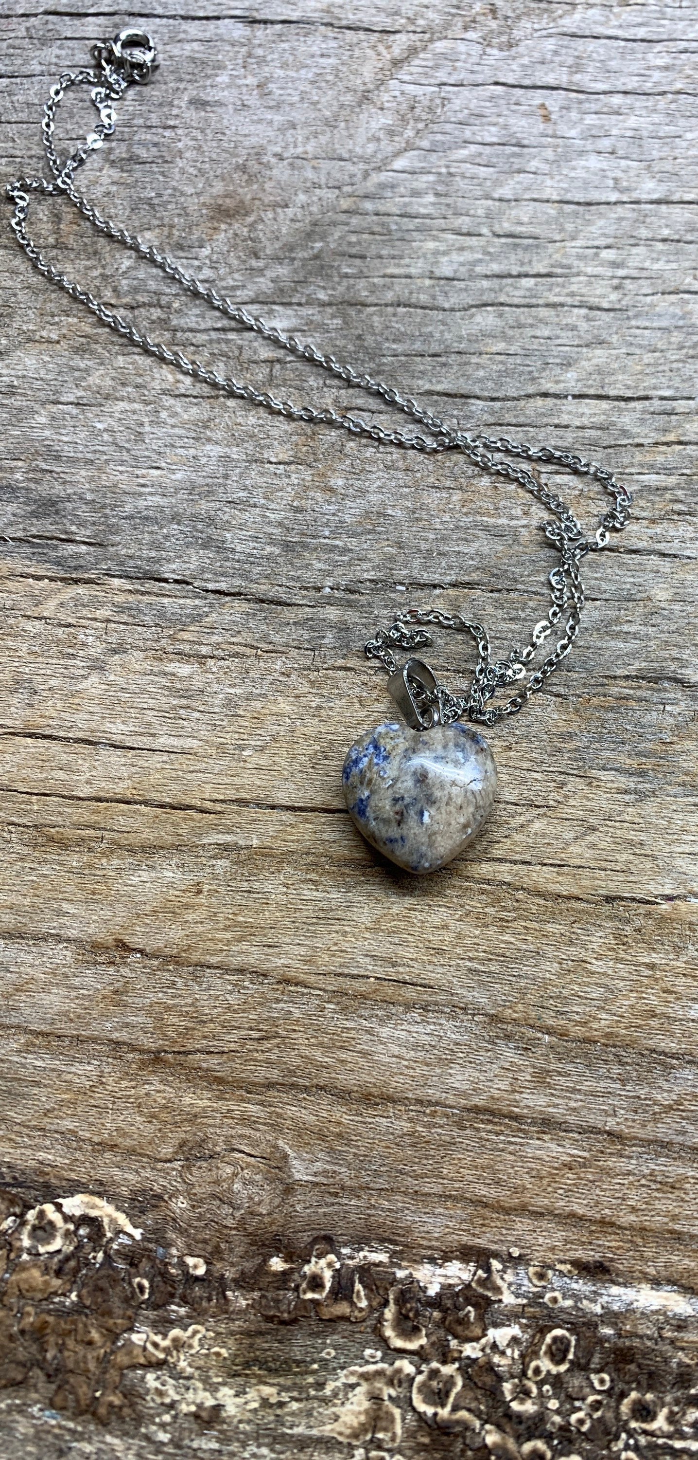 Sodalite Heart Necklace NCK-1179