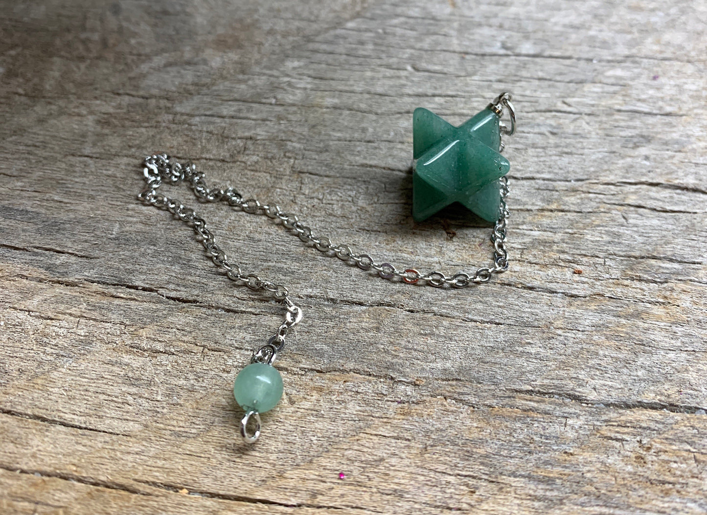 Green Aventurine Merkaba Pendulum PND-0034