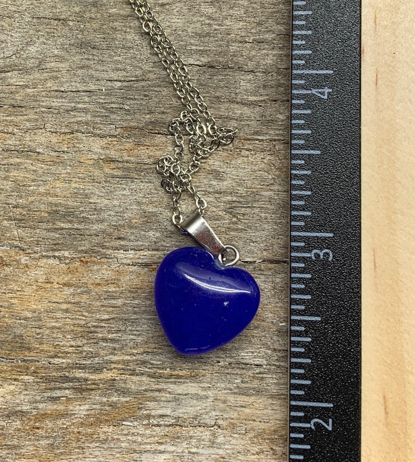 Indigo Blue Heart Necklace NCK-1178