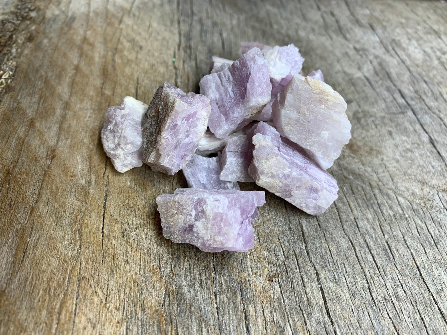 Kunzite (X-Small 1/2”- 1”) Raw stone. Heart Healing 0476