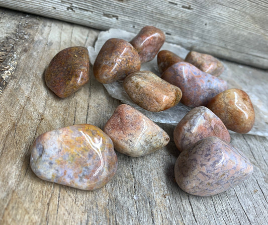 Peach Blossom Agate (1”- 1 3/4“) BIN-1315