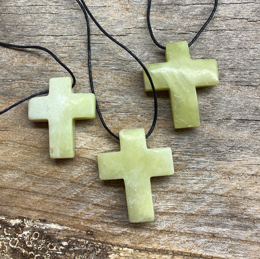 Serpentine Cross Necklace 1142