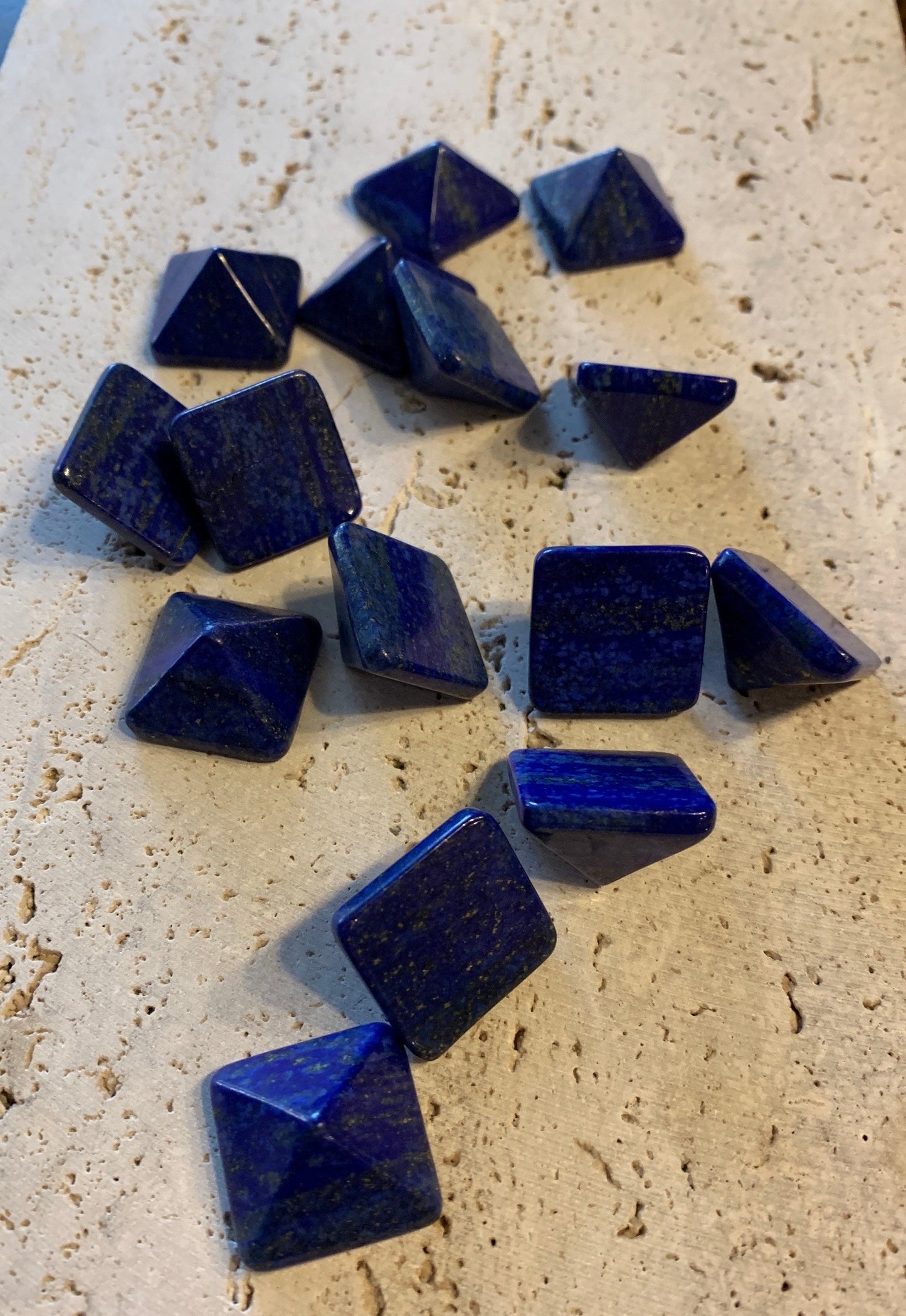 Lapis Lazuli Pyramid (Approx. 3/4” x 3/4" x 5/8") 0409