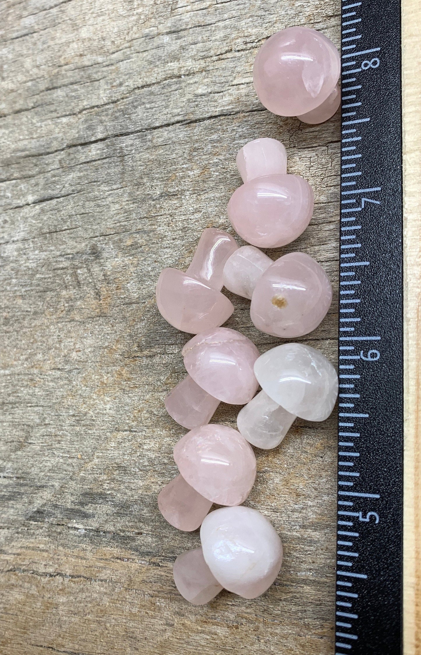 Rose Quartz Carved Mushroom 0030