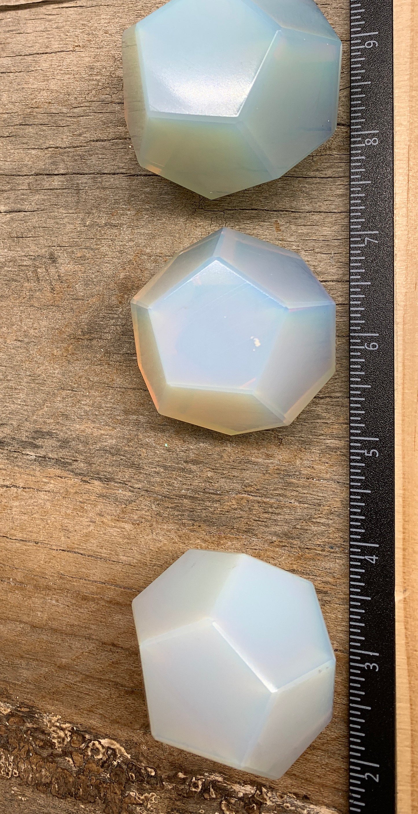 Opalite Dodecahedron, Sacred Geometry, Creation Stone, Shape of the Universe 1461 (Approx. 45-55 mm)