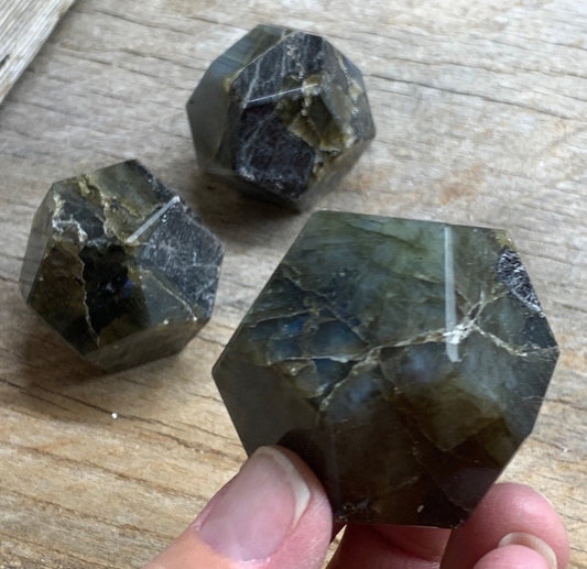 Labradorite Dodecahedron, Sacred Geometry, Creation Stone, Shape of the Universe 1499