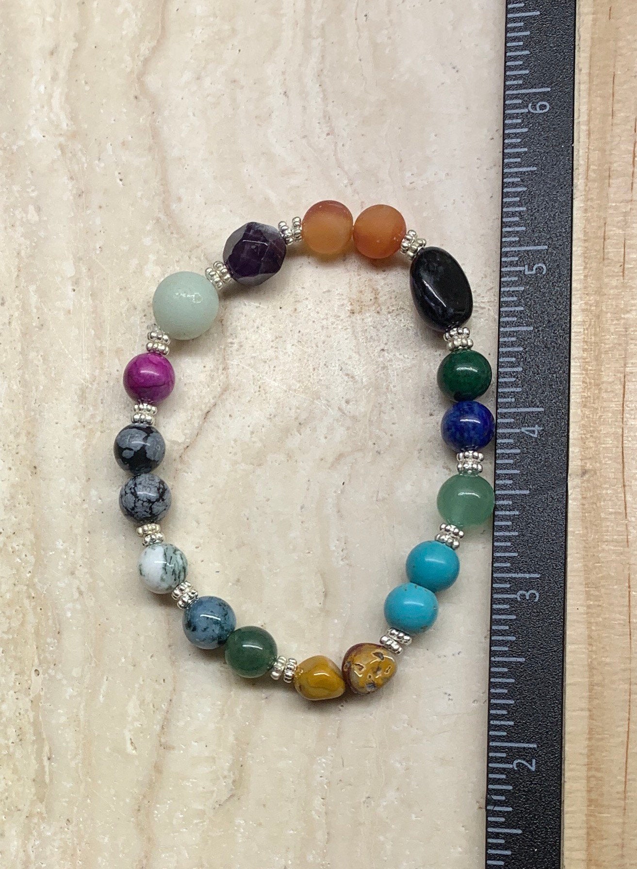 Virgo Zodiac Gemstone Bracelet BRC-0148 Handmade