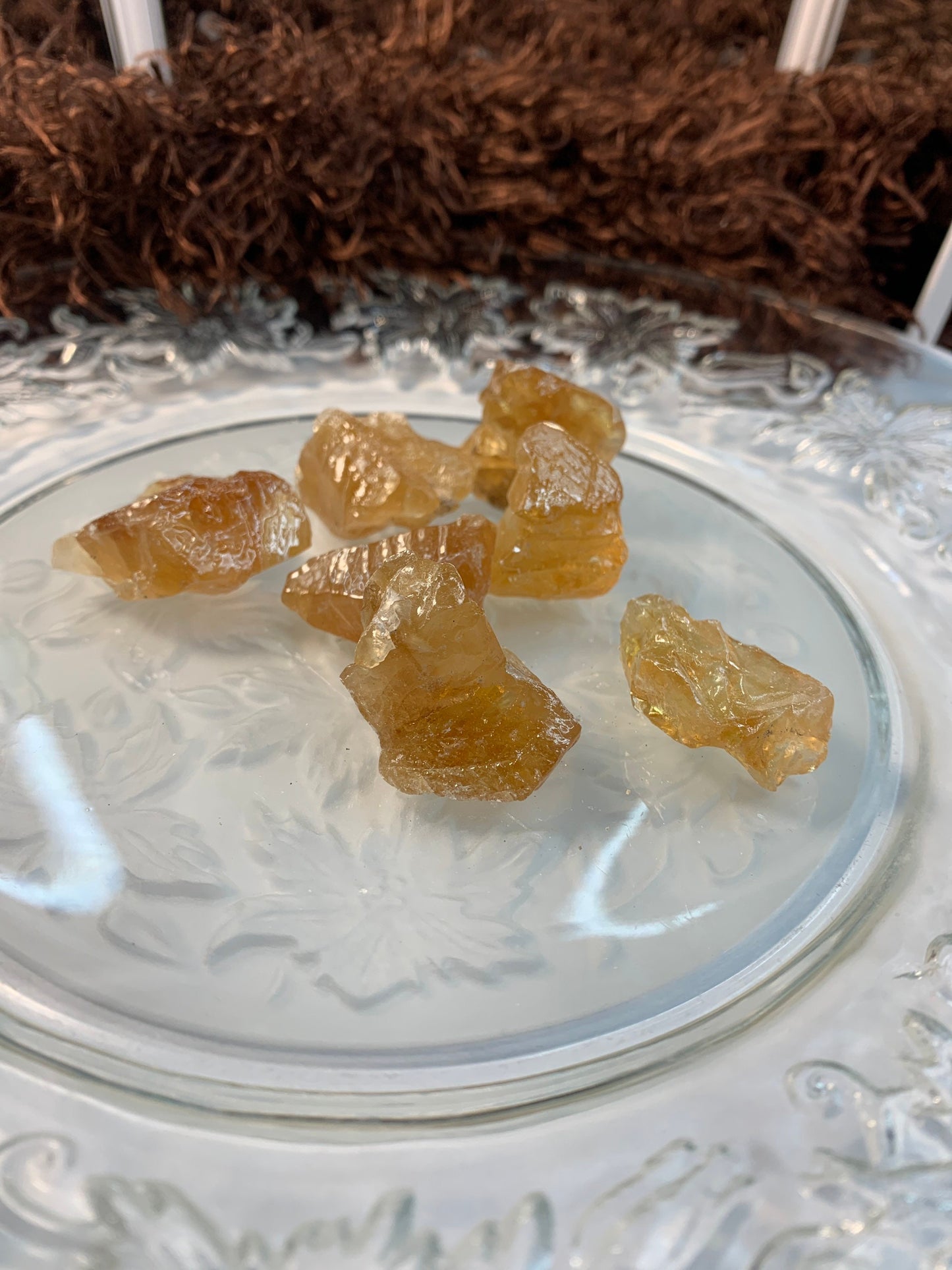 Honey Calcite, (1 1/8" - 1 1/2")  Raw Stone, Solar Plexus Chakra, Powerful Healing Stone 1263