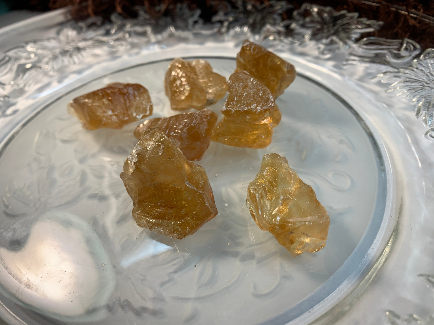 Honey Calcite, (1 1/8" - 1 1/2")  Raw Stone, Solar Plexus Chakra, Powerful Healing Stone 1263