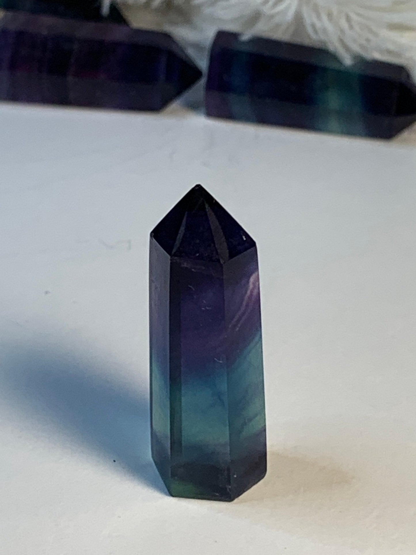 Fluorite Obelisk small. (Approx. 1 3/4") 0904