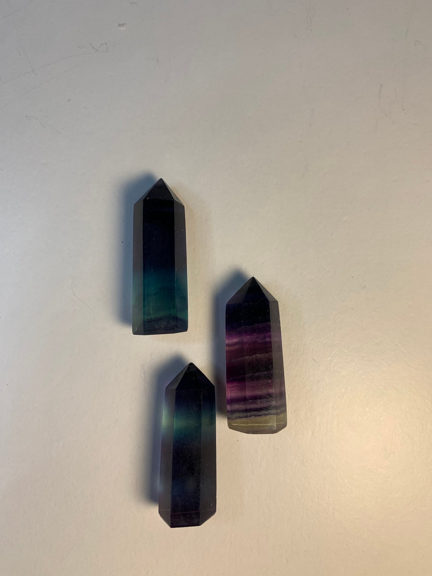 Fluorite Obelisk small. (Approx. 1 3/4") 0904