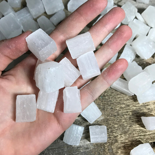 Natural Selenite Chunk, Small (Approx. 5/8 to 1 1/4" long) G-0010