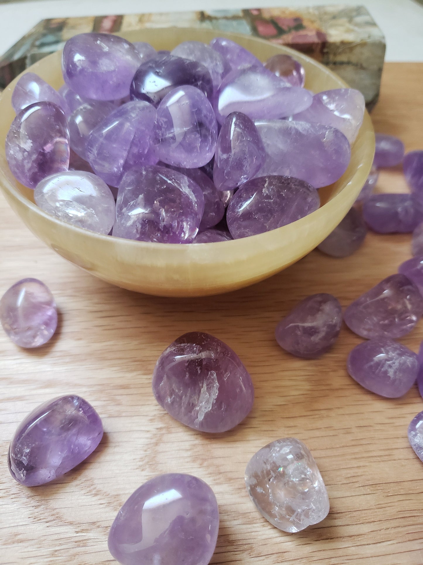Amethyst, Beautiful, Charity, Tumbled, Polished (Approx 5/8" -3/4") Polished Stone 0463