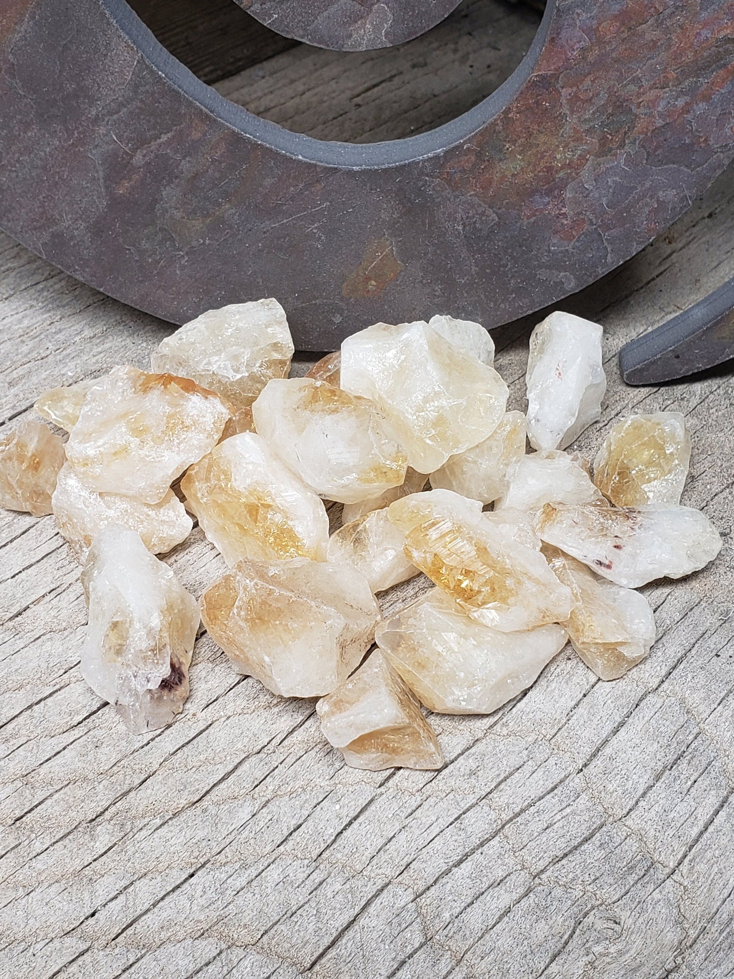 Natural Citrine Crystal Point, ( 3/4" to 1 1/2" long) One Crystal, Quartz Rough 0468