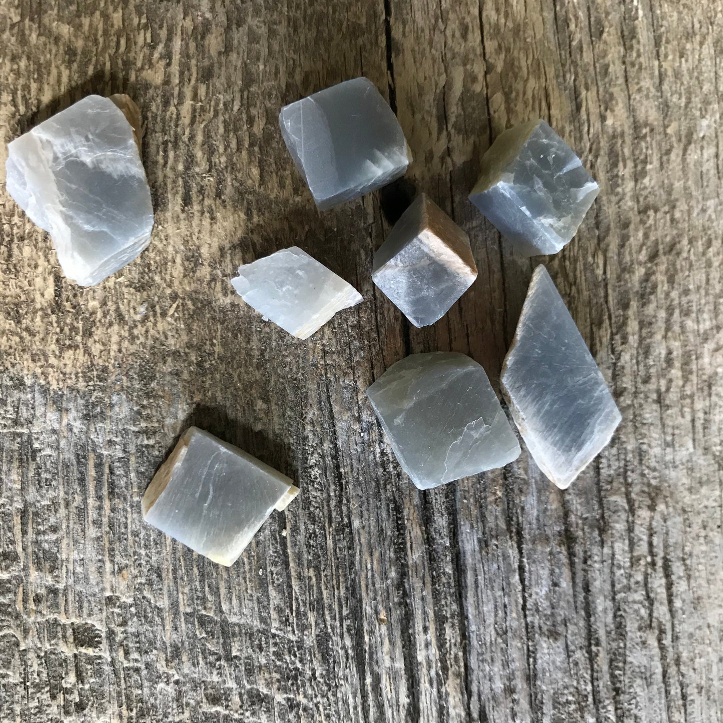 Raw Grey Moonstone, One Crystal (Approx 3/4"), Rough Stone, Supply for Crystal Grid or Crafts 1282
