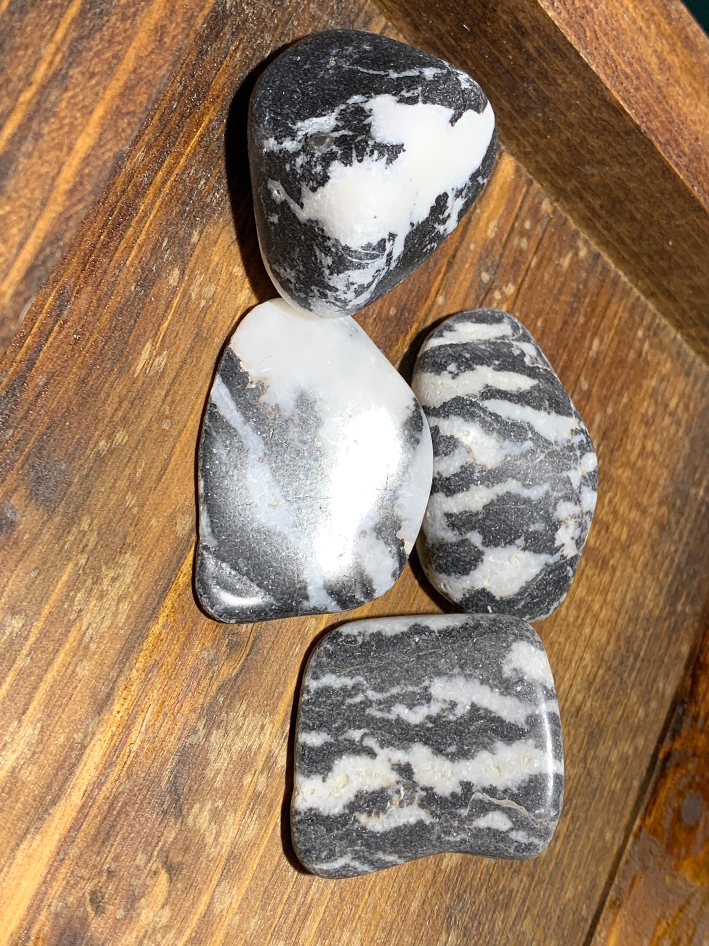 Zebra Stone Polished (Approx 3/4" - 1") 0728