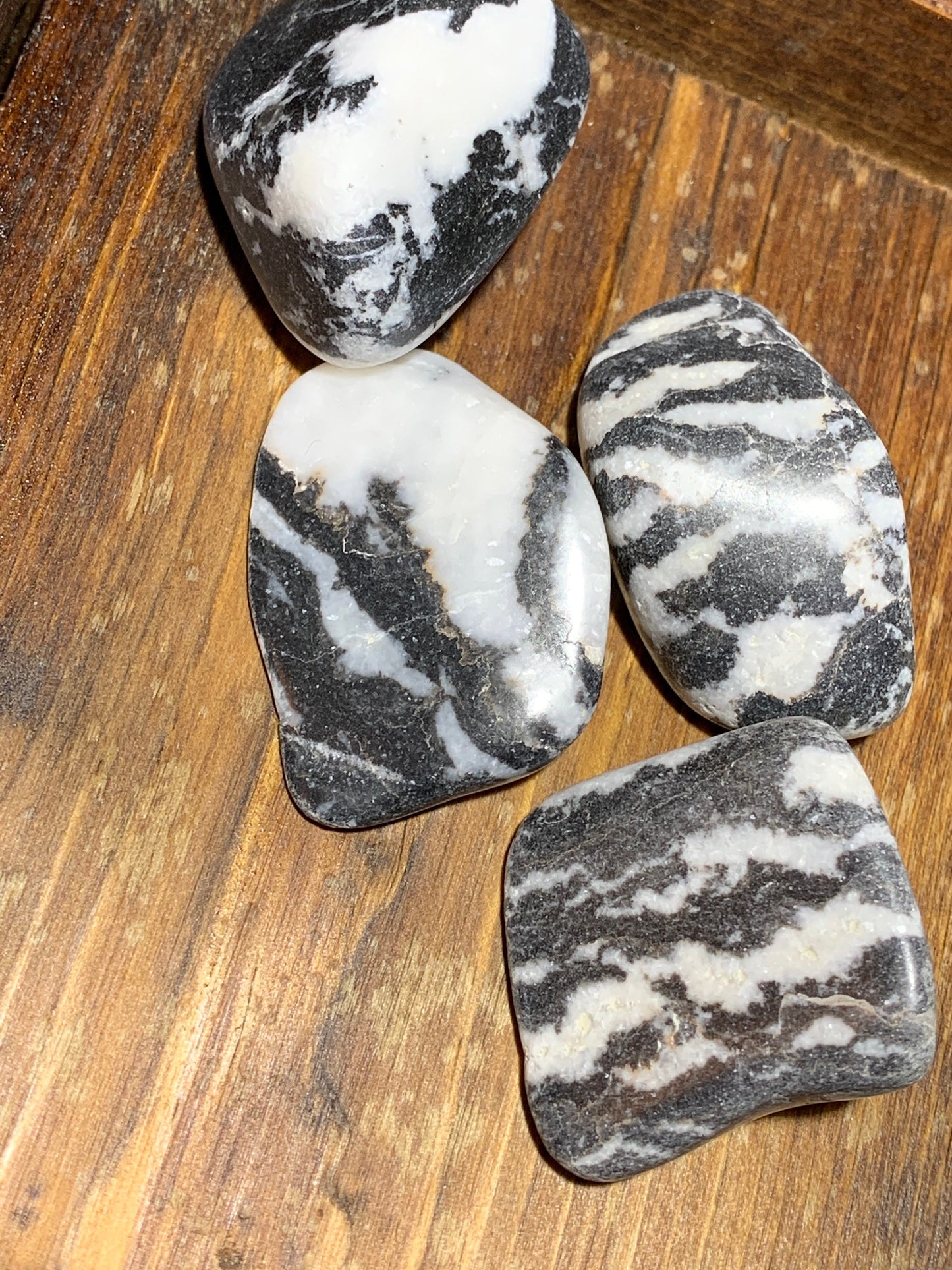 Zebra Stone Polished (Approx 3/4" - 1") 0728