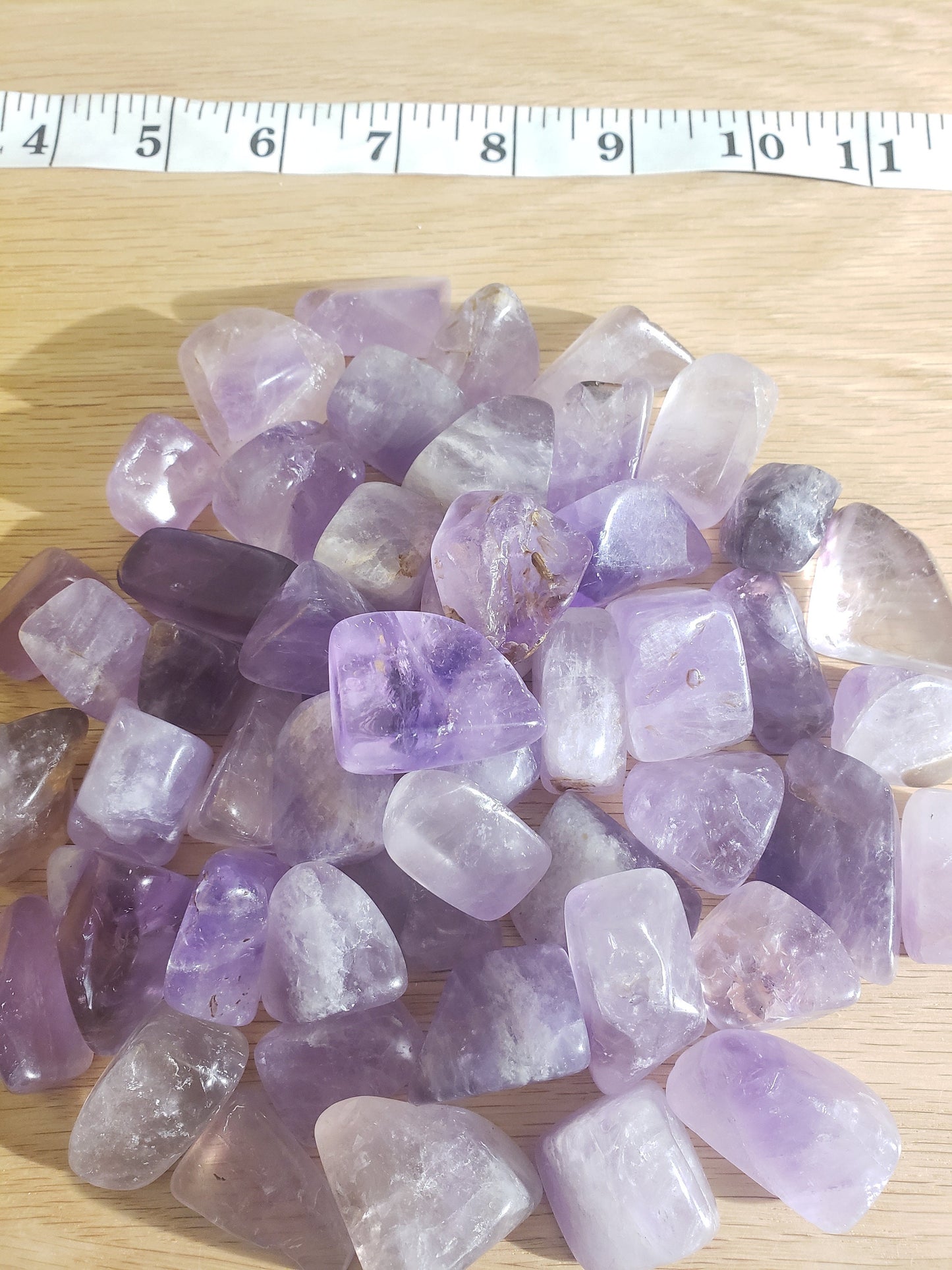 Amethyst, Polished Tumbled Stone (Approx. 1" - 1 1/4" long) BIN-1409