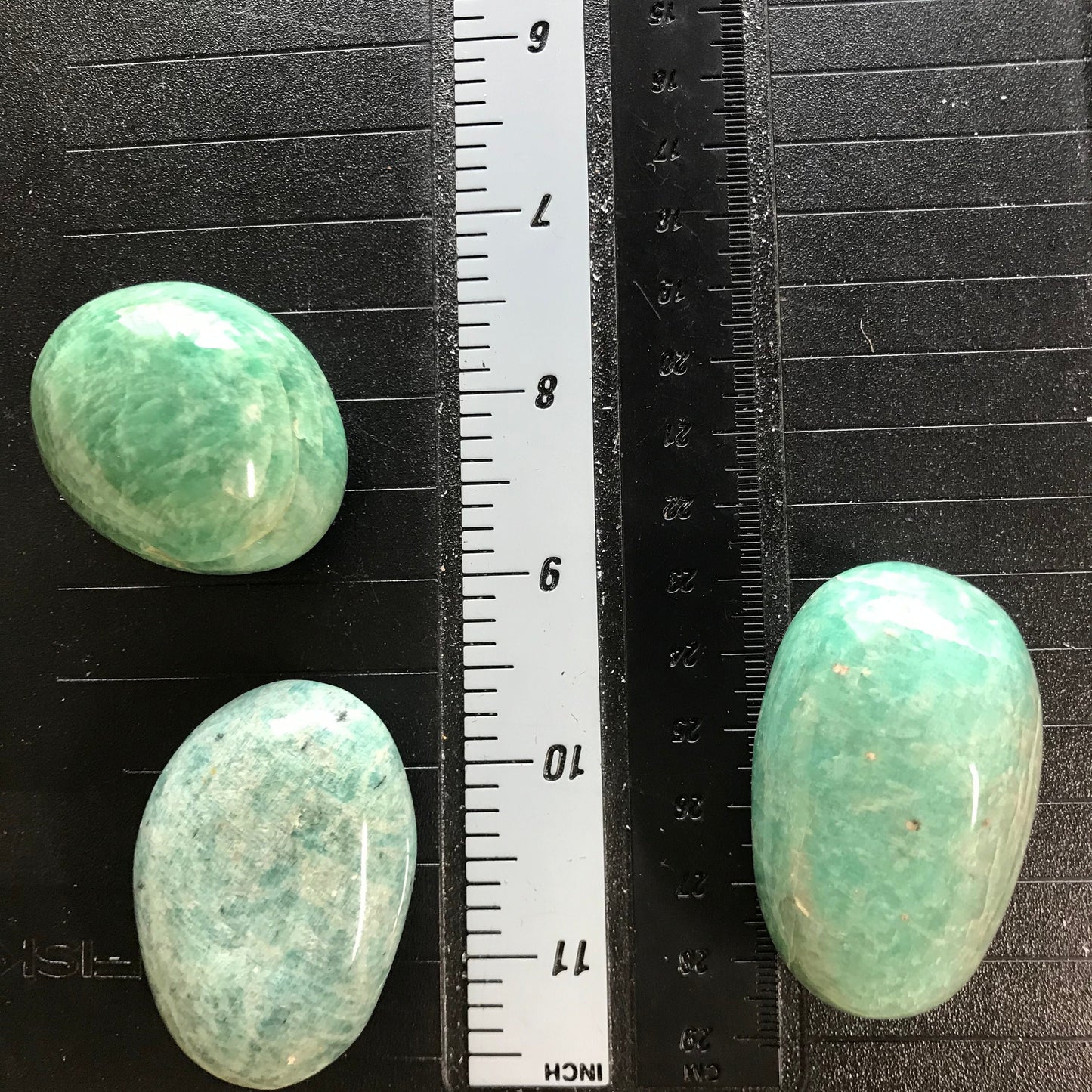 Amazonite Palm Stone, (Approx 1 3/4" - 2 1/4)" Healing Stone for Crystal Grid or Craft Supply 0267
