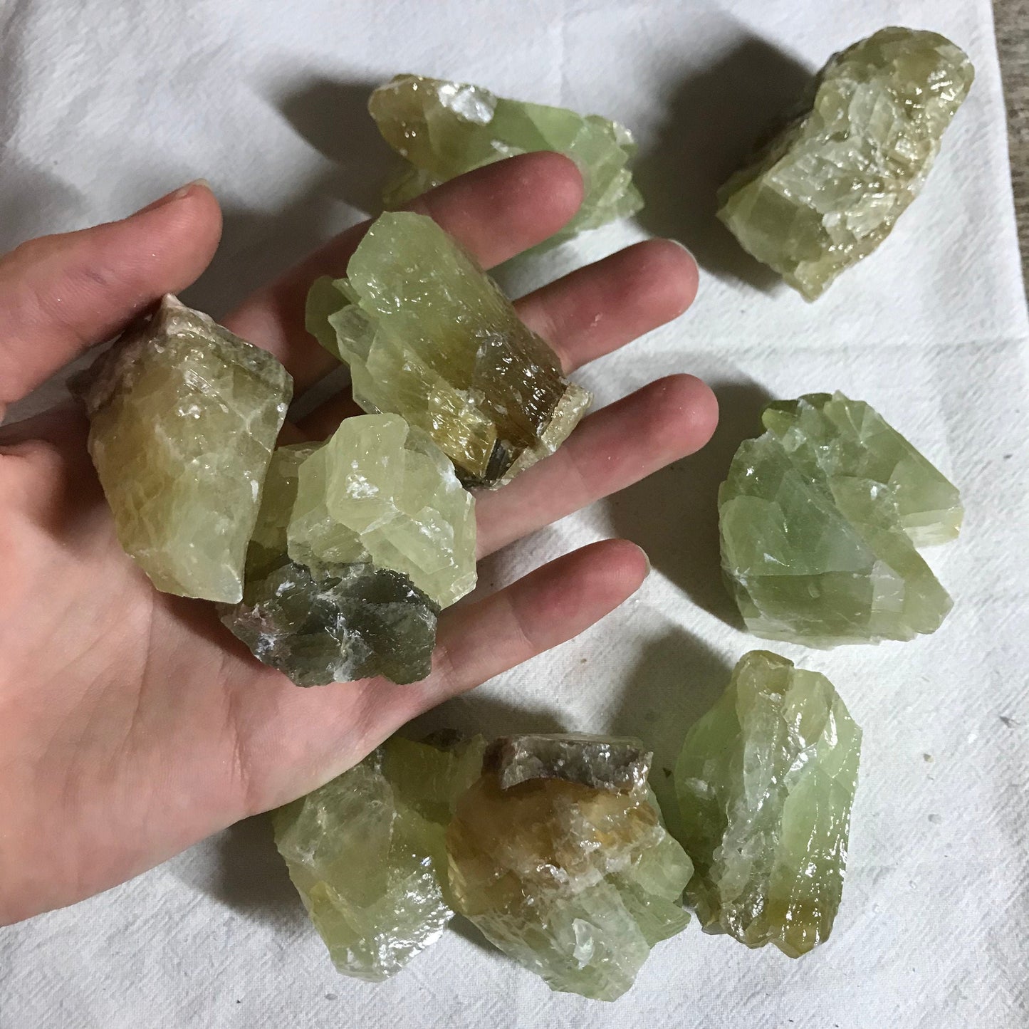 Green Calcite, One stone (Approx 2" -3"), Rough Green Healing Crystal, Energy Cleanser, Heart Chakra 1303