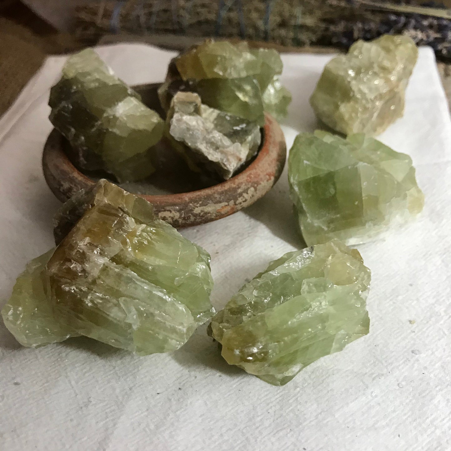 Green Calcite, One stone (Approx 2" -3"), Rough Green Healing Crystal, Energy Cleanser, Heart Chakra 1303