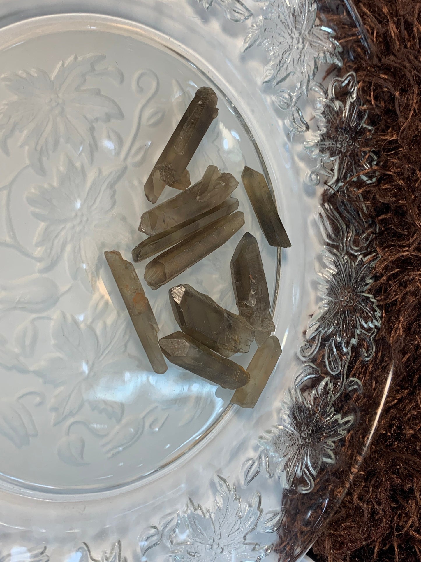 Smoky Quartz Crystal, Point, Raw, Beautiful 0482 (Approx. 1 1/2”)