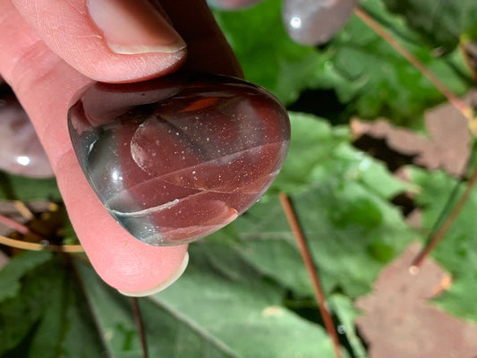 Plum Agate, Tumbled, Polished. (Approx 1"- 1/4) Polished Stone. BIN-1423