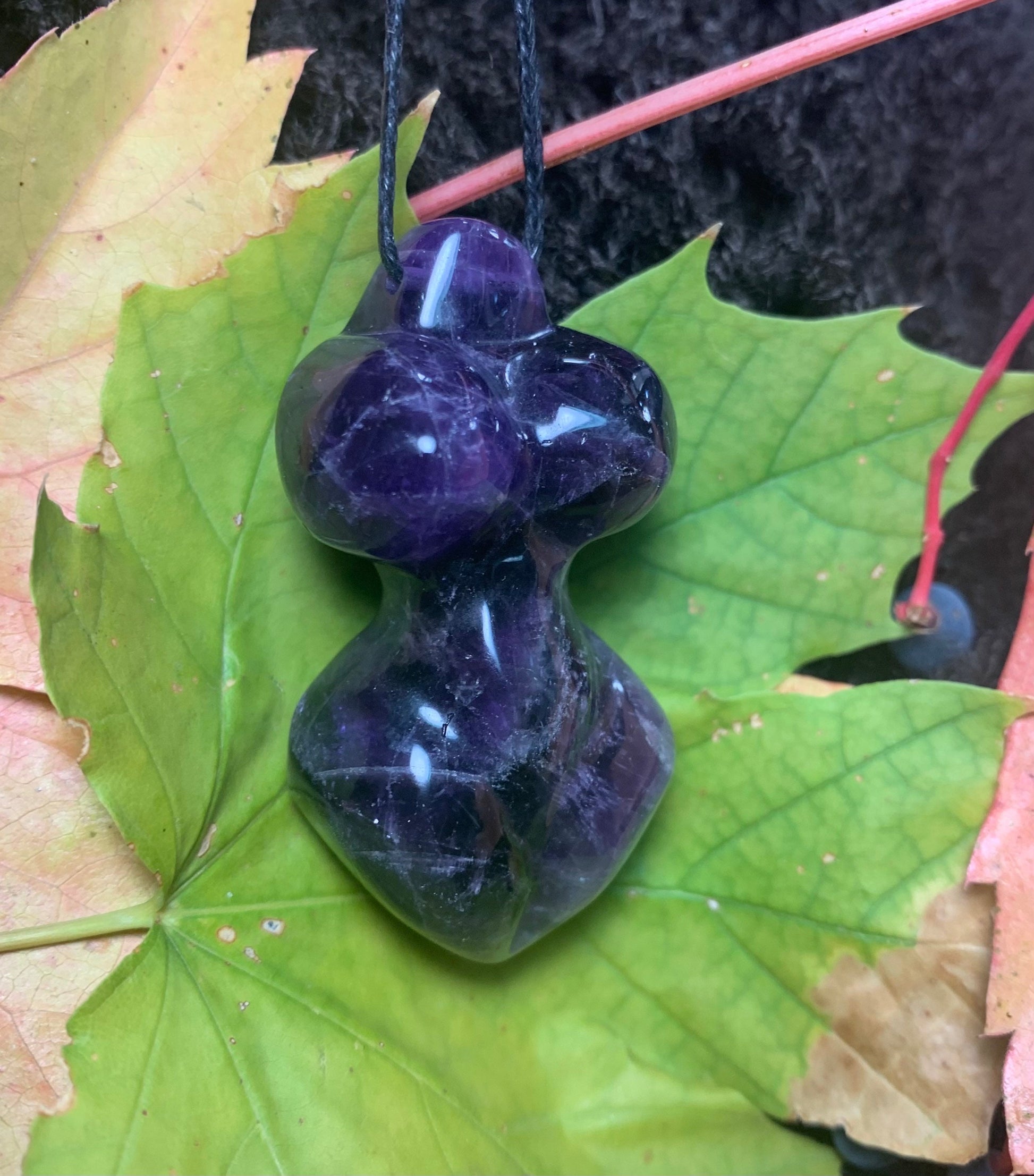 Gorgeous amethyst goddess bodice pendant necklace, a stunning fusion of royal purple amethyst crystals intricately set in an elegant bodice design, embodying regal charm and mystical allure."