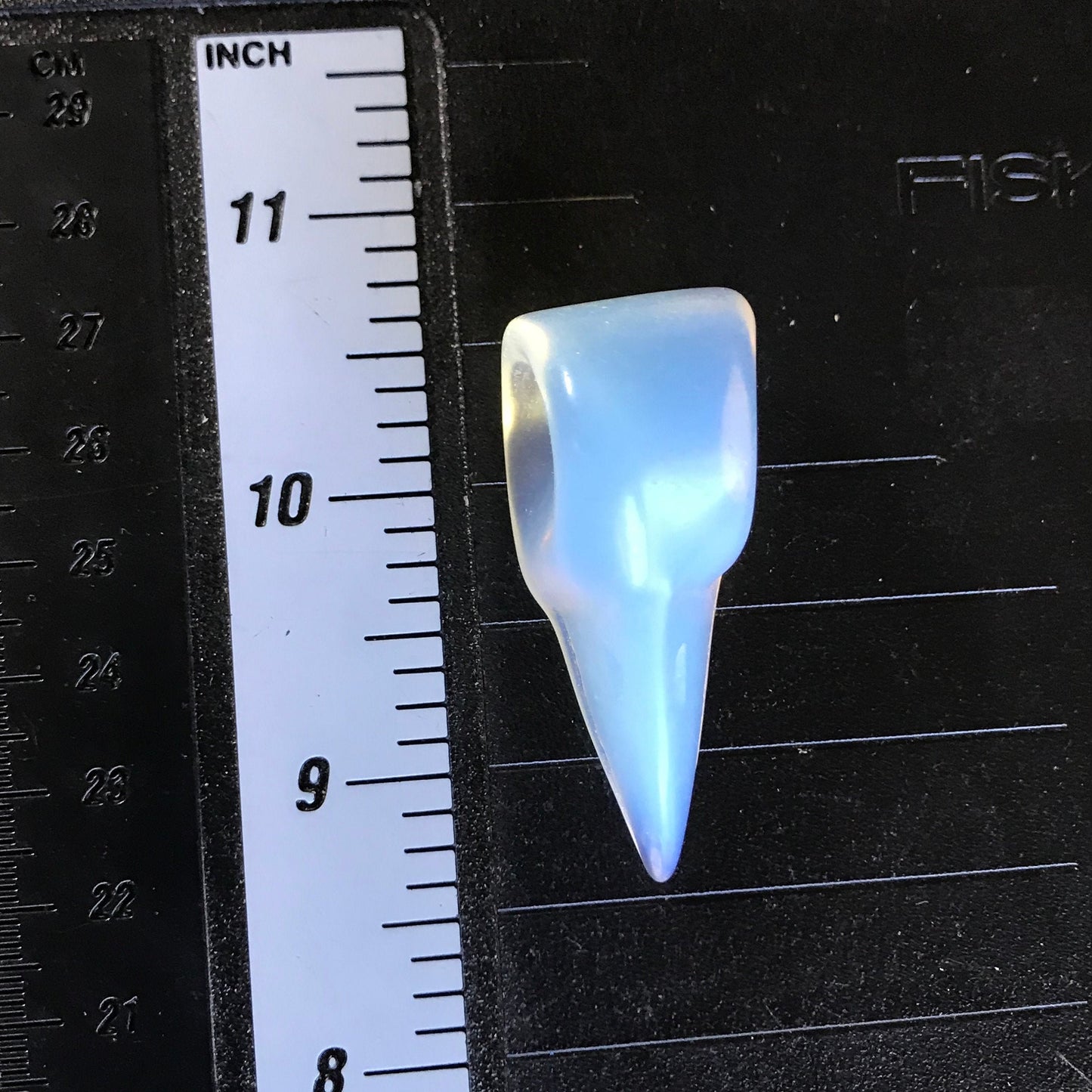 Carved Opalite Raven Skull (Approx. 1 3/4" - 2"), Supply for Crystal Grid, Home Decor or Halloween Wire Wrapping Supply 0994