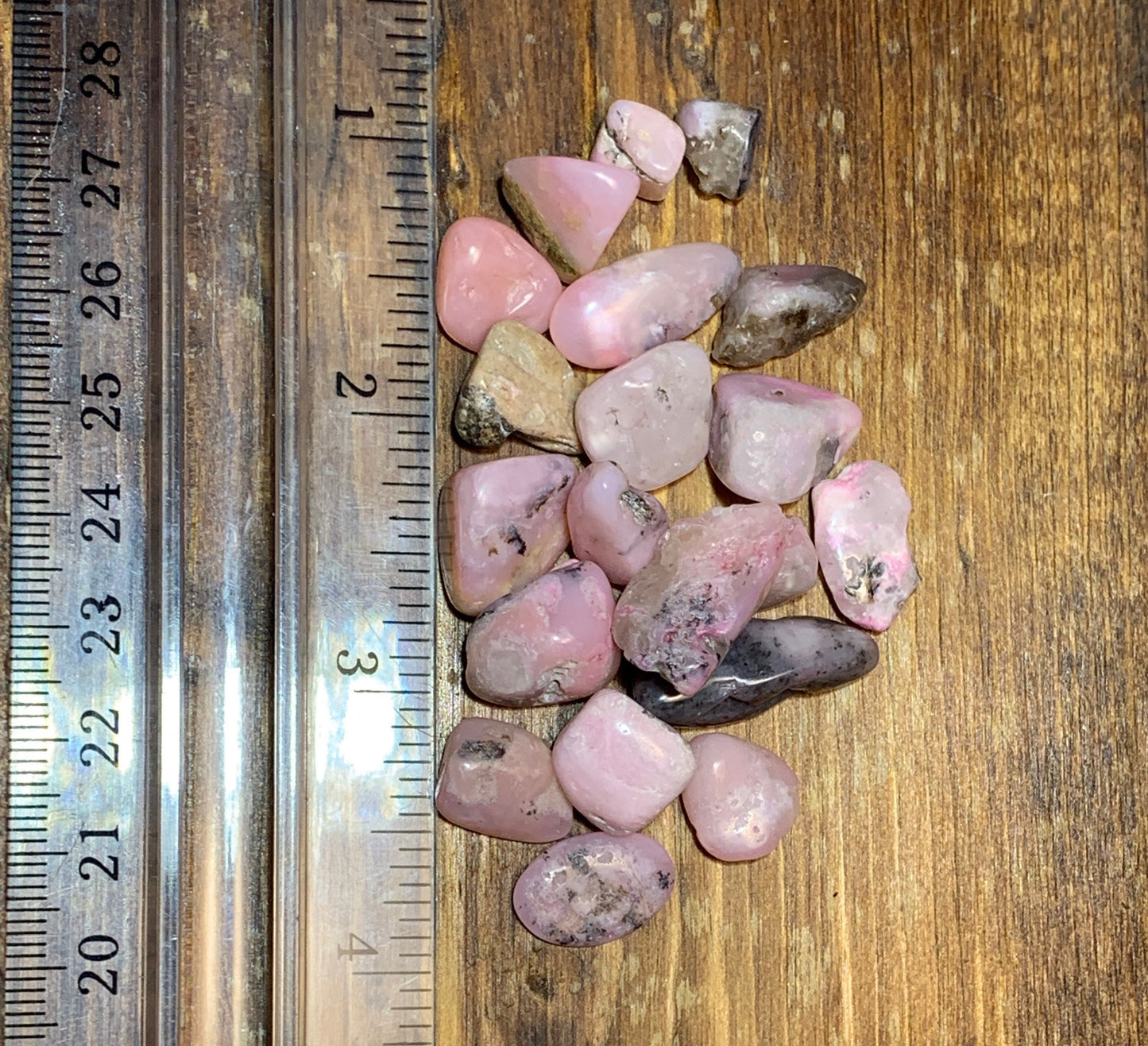 Pink Opal Polished, Heart Healing (Approx. 3/8" - 5/8") 1406