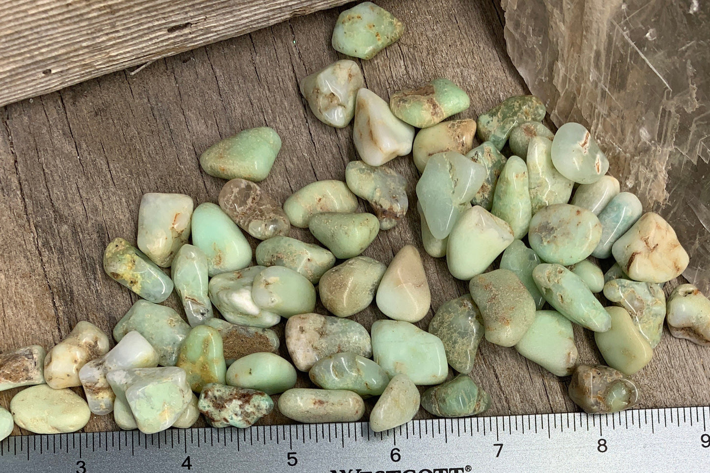 Chrysoprase Tumbled Stone 0686 (Approx. 5/8”- 3/4”)