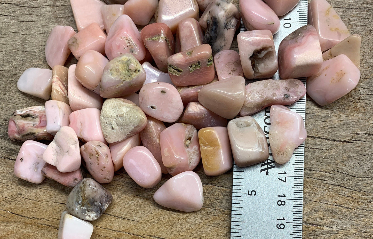 Pink Opal Tumbled Stone BIN-1427 (Approx. 3/4”- 1”)