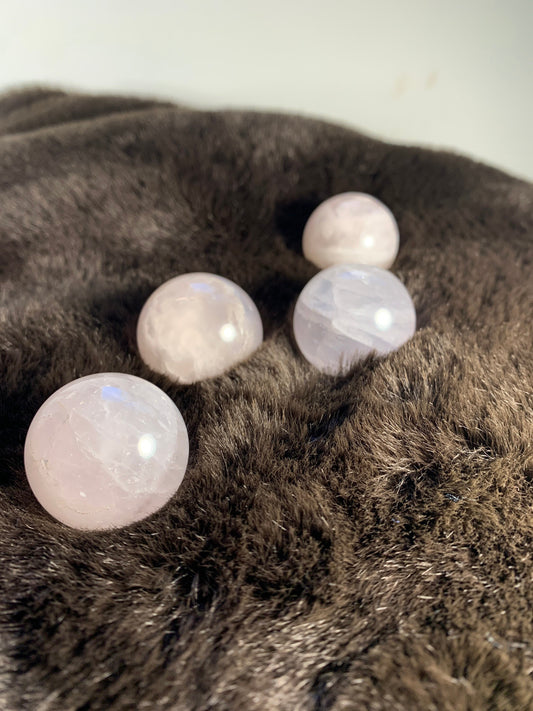 Rose Quartz Sphere 30-40mm, Heart Healing, Self Care, Gift Item 0250