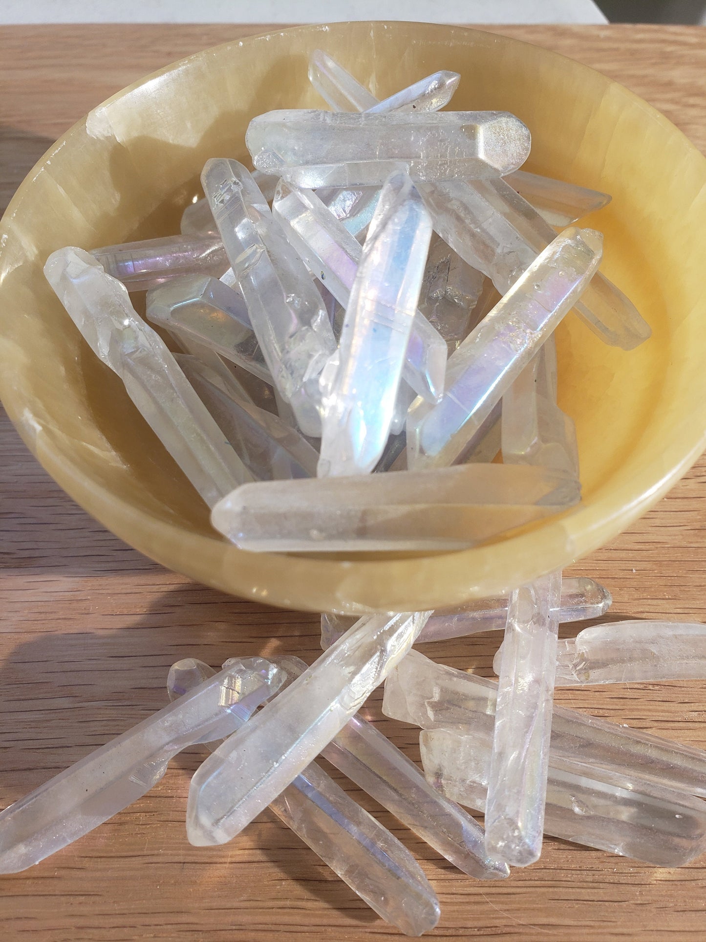 Angel Aura Quartz Point 1524 (Approx. 2" - 3" long) Crown Chakra, Wire Wrapping & Grid Making Supply