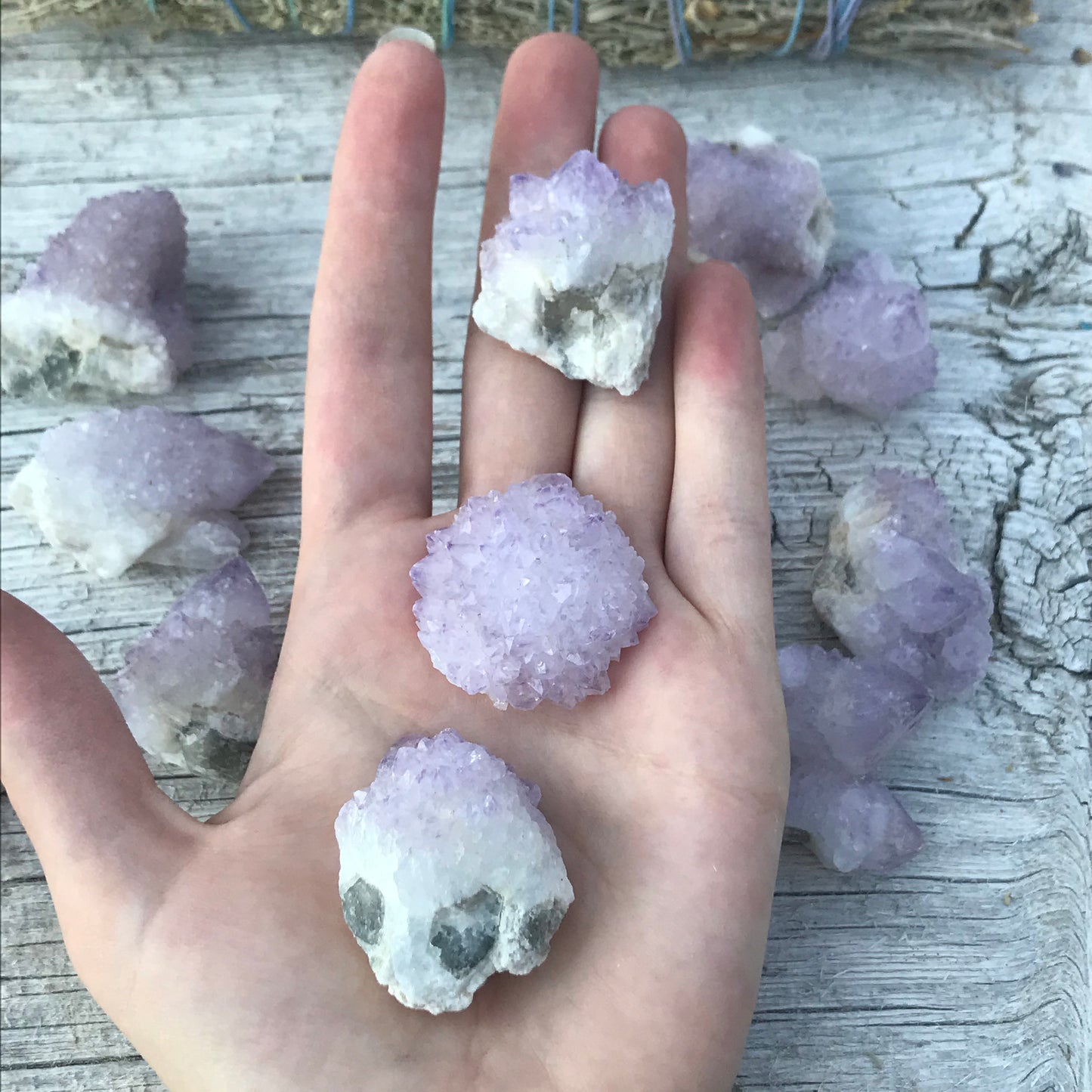 Spirit Quartz, (3/4" to 1 1/2" long) One Crystal, Metaphysical Purple Quartz, Raw Healing Stone 0366