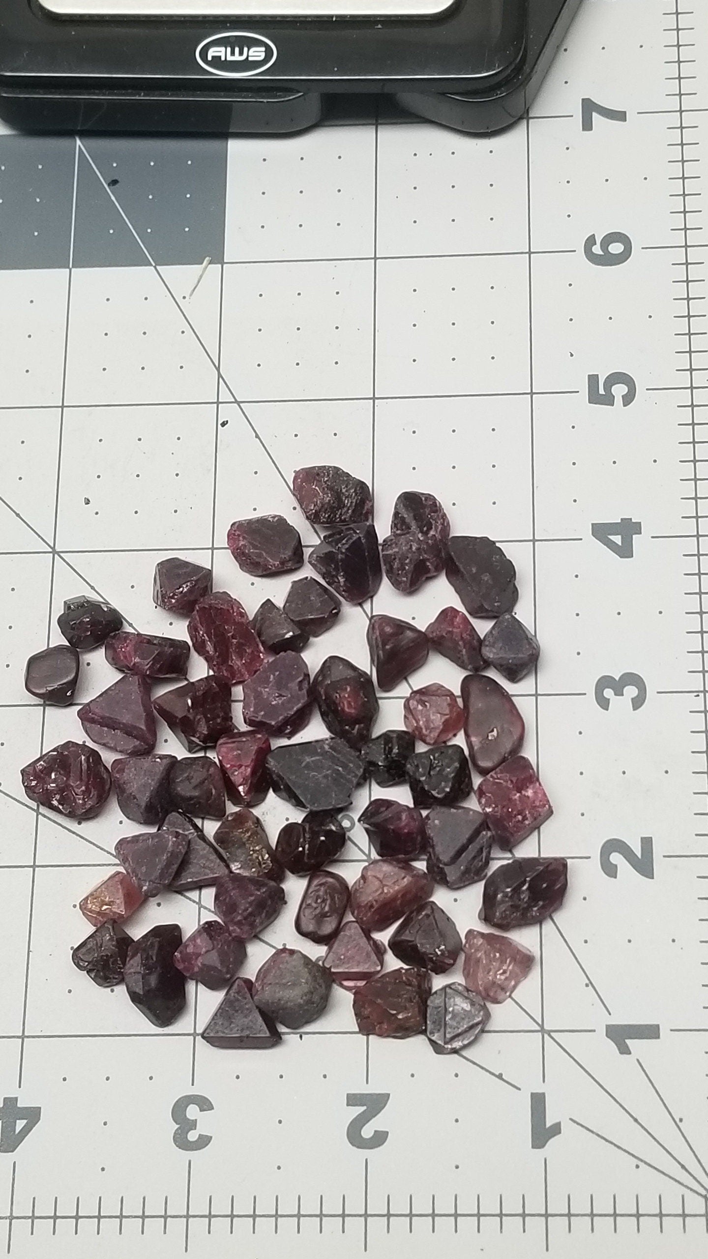 Spinel chunks and partial Crystal's XL Amplify Feelings Love, Generosity, Crystal Grid or Craft Supply 0354