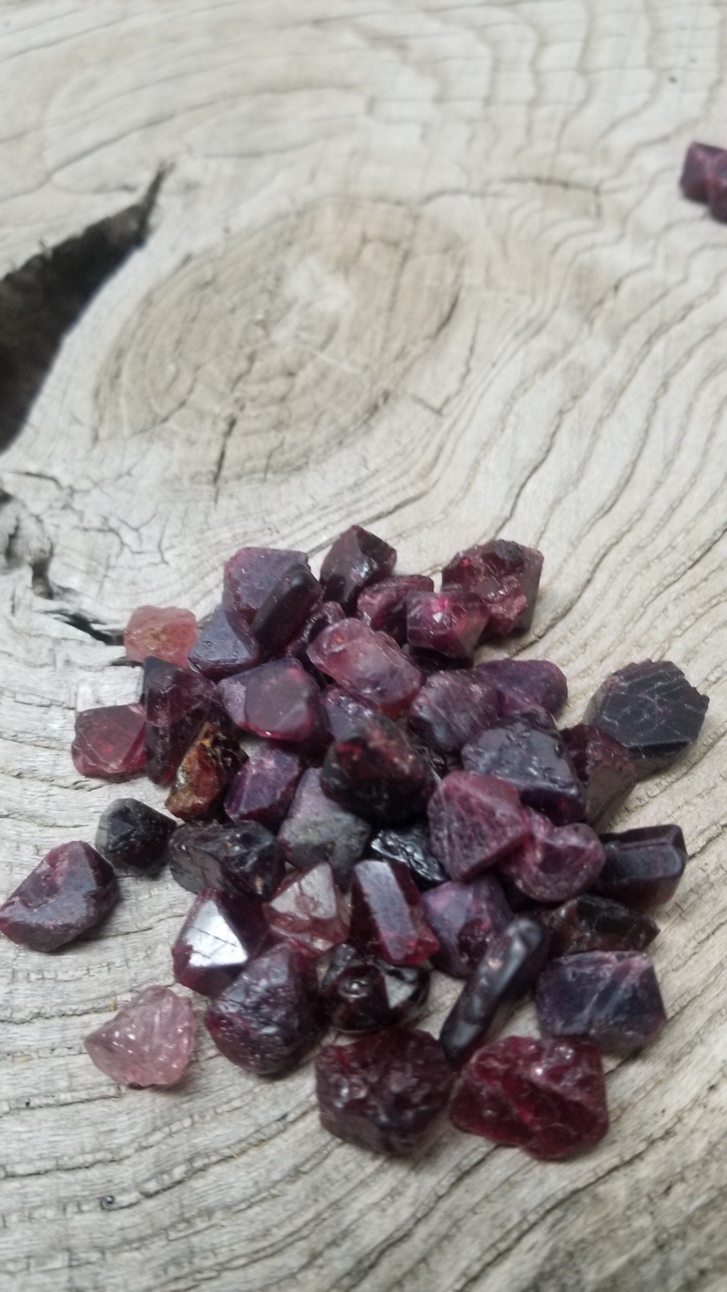 Spinel chunks and partial Crystal's XL Amplify Feelings Love, Generosity, Crystal Grid or Craft Supply 0354