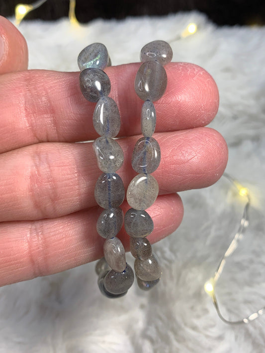 Labradorite Pebble Bracelet BRC-0037