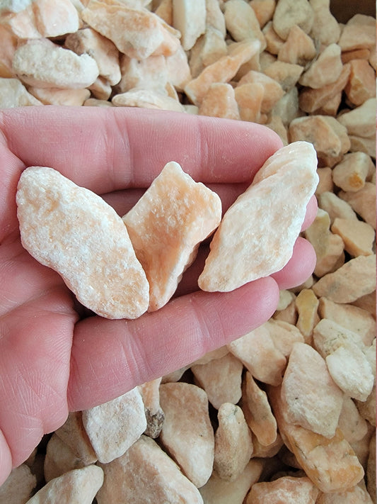 Pink Alabaster Raw Stone (Approx. 1" - 1 1/2") Found in Utah, Forgiveness Stone 1279