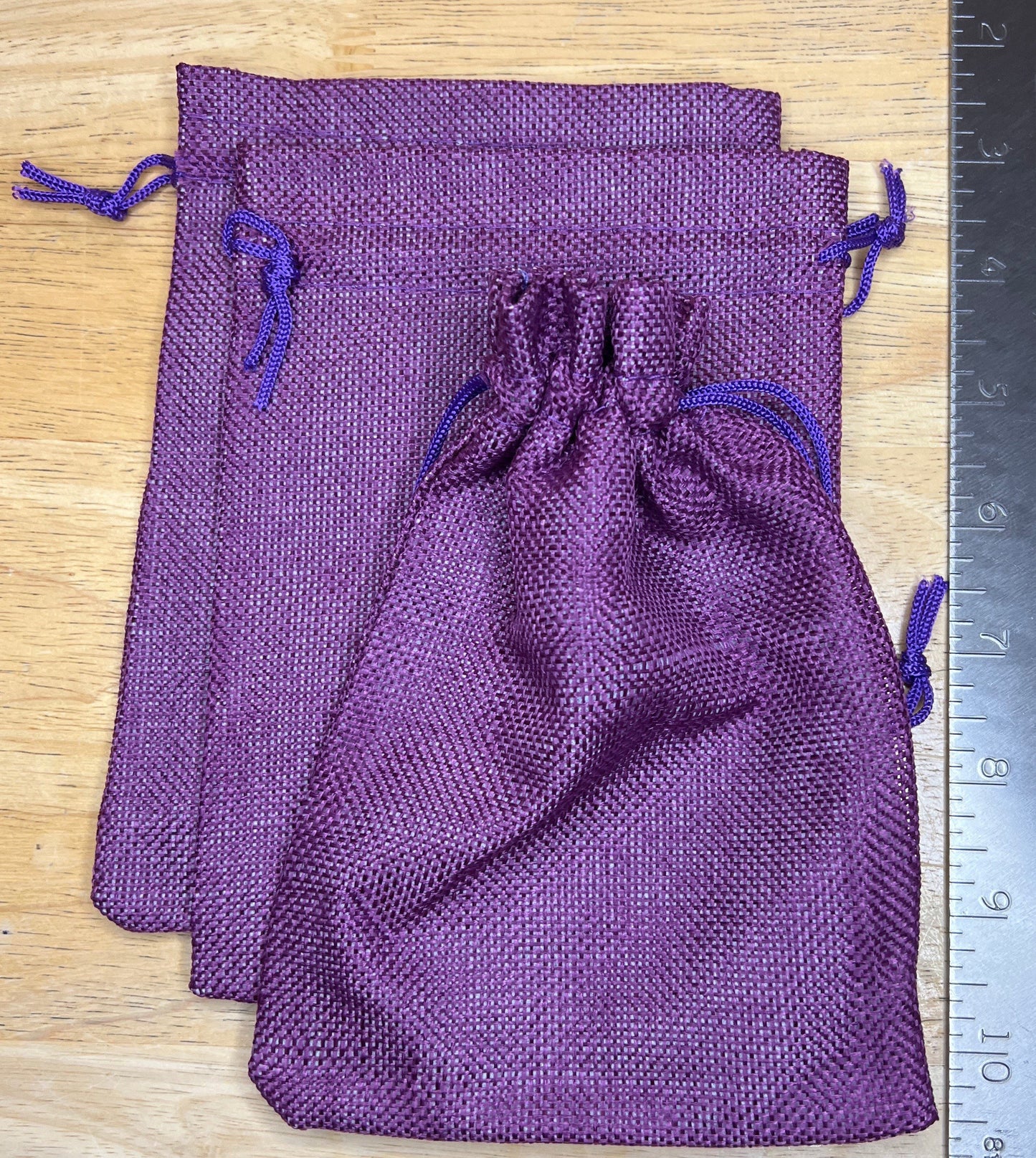 Purple Tweed Bag (Large) BAG-0036 5"x7"