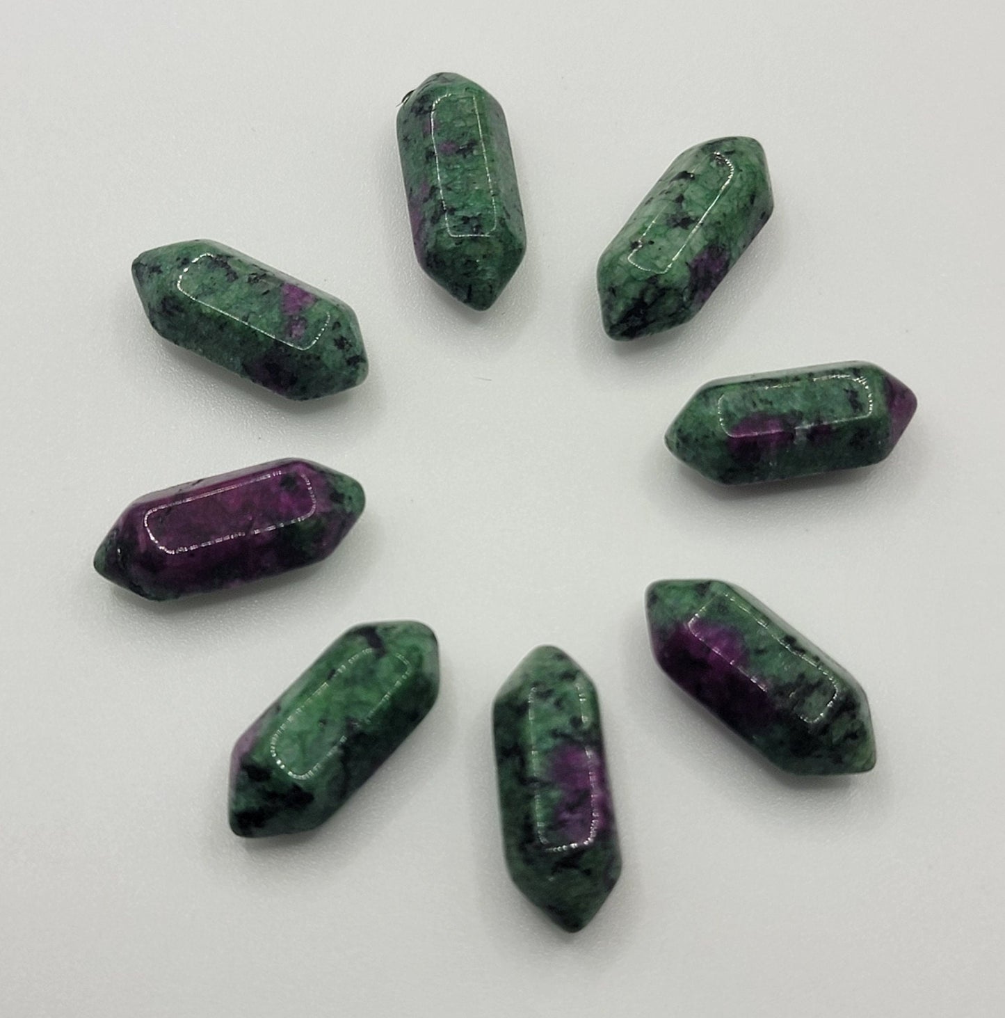 Ruby in Zoisite Double Terminated Crystal Point (Approx. 3/4") T-0029