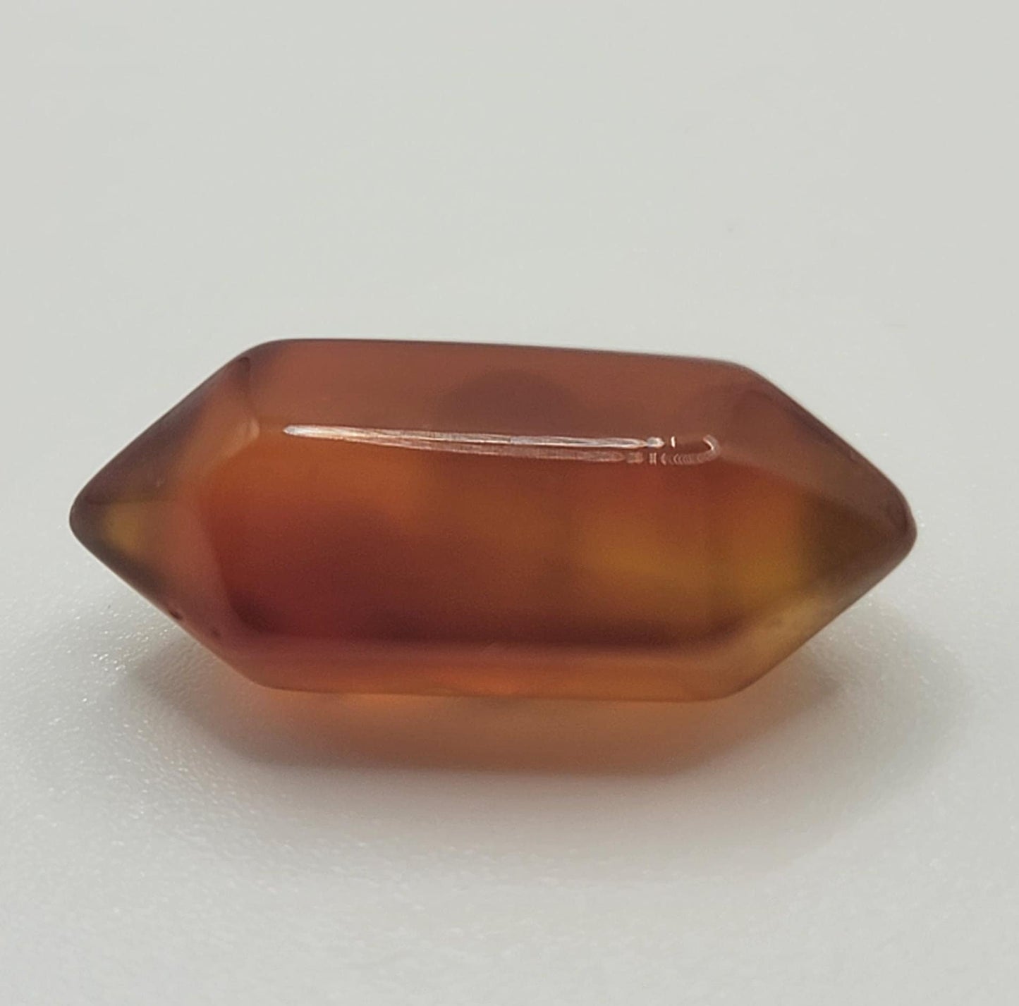 Carnelian Agate Double Terminated Crystal Point (Approx. 3/4") T-0044