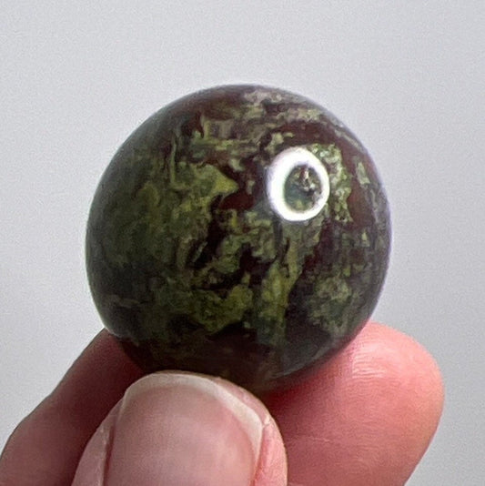 Dragon's Blood Jasper Sphere 1443 (Approx. 3/4”)