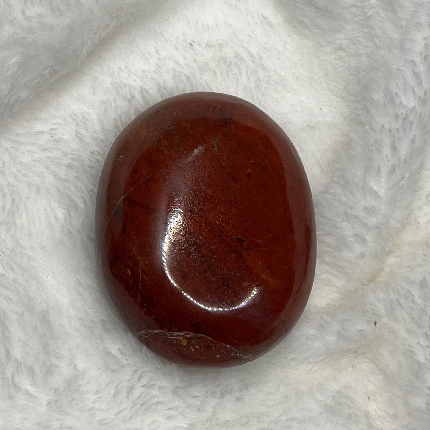 Red Jasper Palm Stone 1564 (Approx. 2”- 2 3/4”)